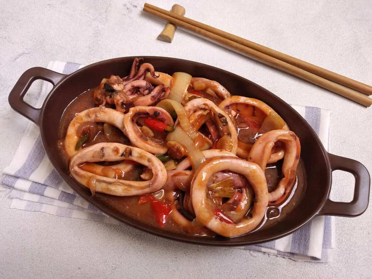 receta de calamares en salsa americana